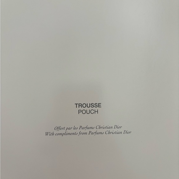 DIOR Beauty Spring Flower LARGE Pouch Makeup Bag CLUTCH Natural Beige New In Box - Picture 5 of 5